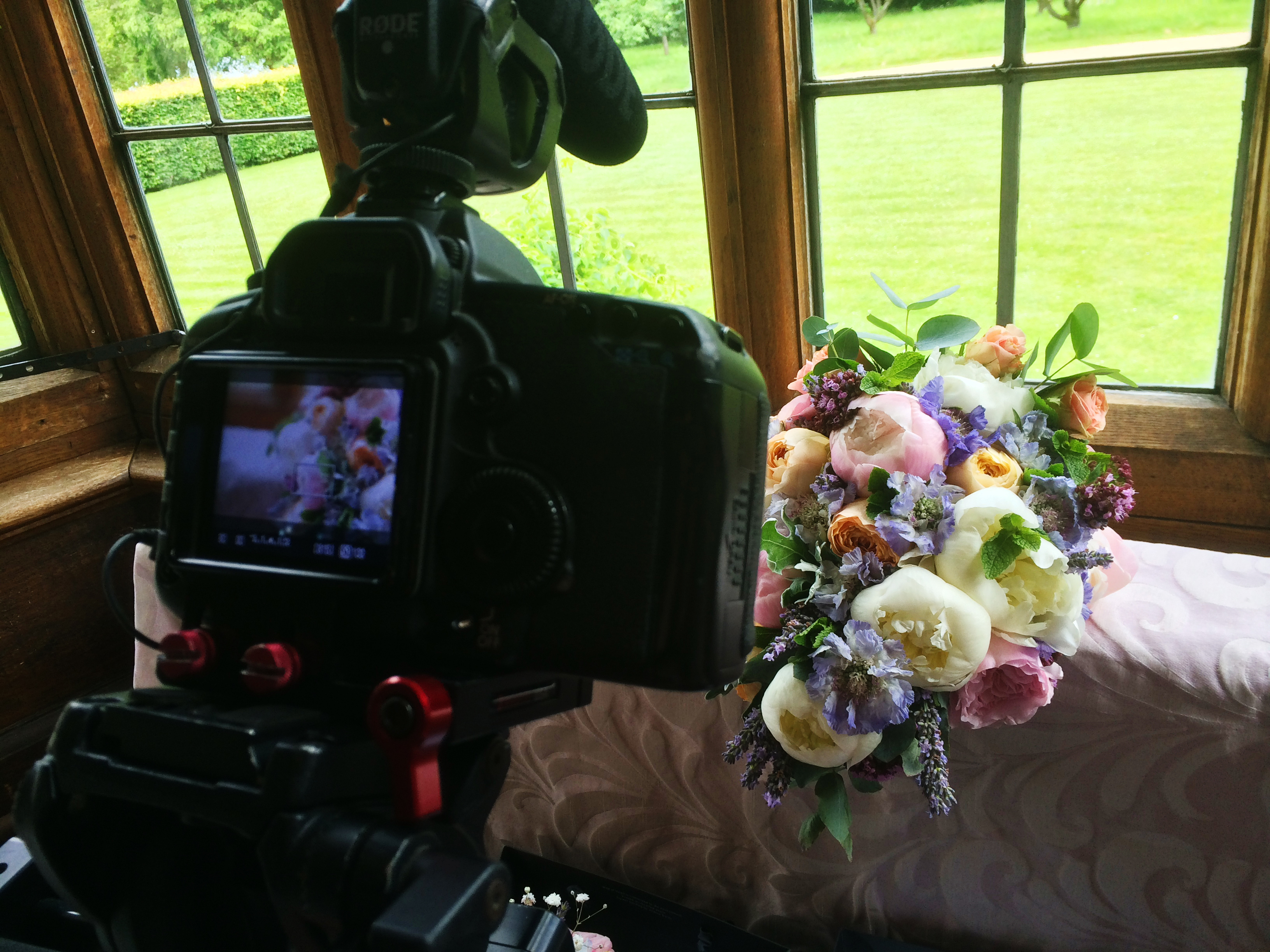 peonies lavendar and mint bride bridal flower floral bouquet wedding film