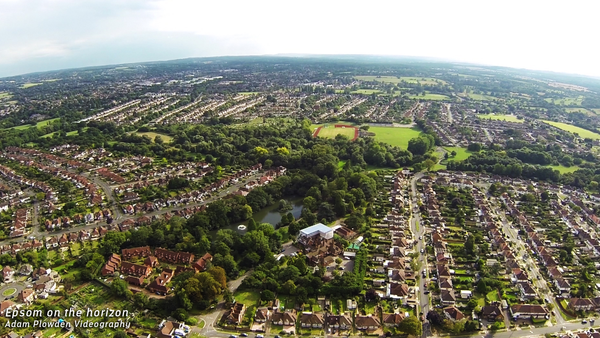 Epsom and Ewell from the air, Adam Plowden Video