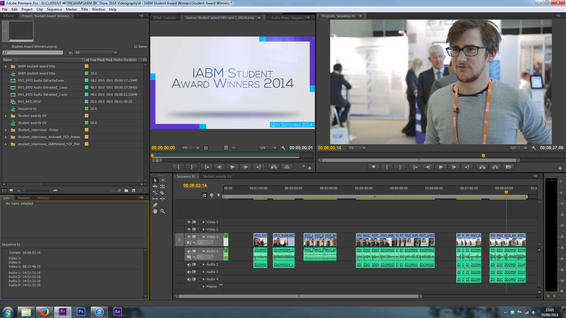 iabm student award winners ibc 2014 adam plowden videography