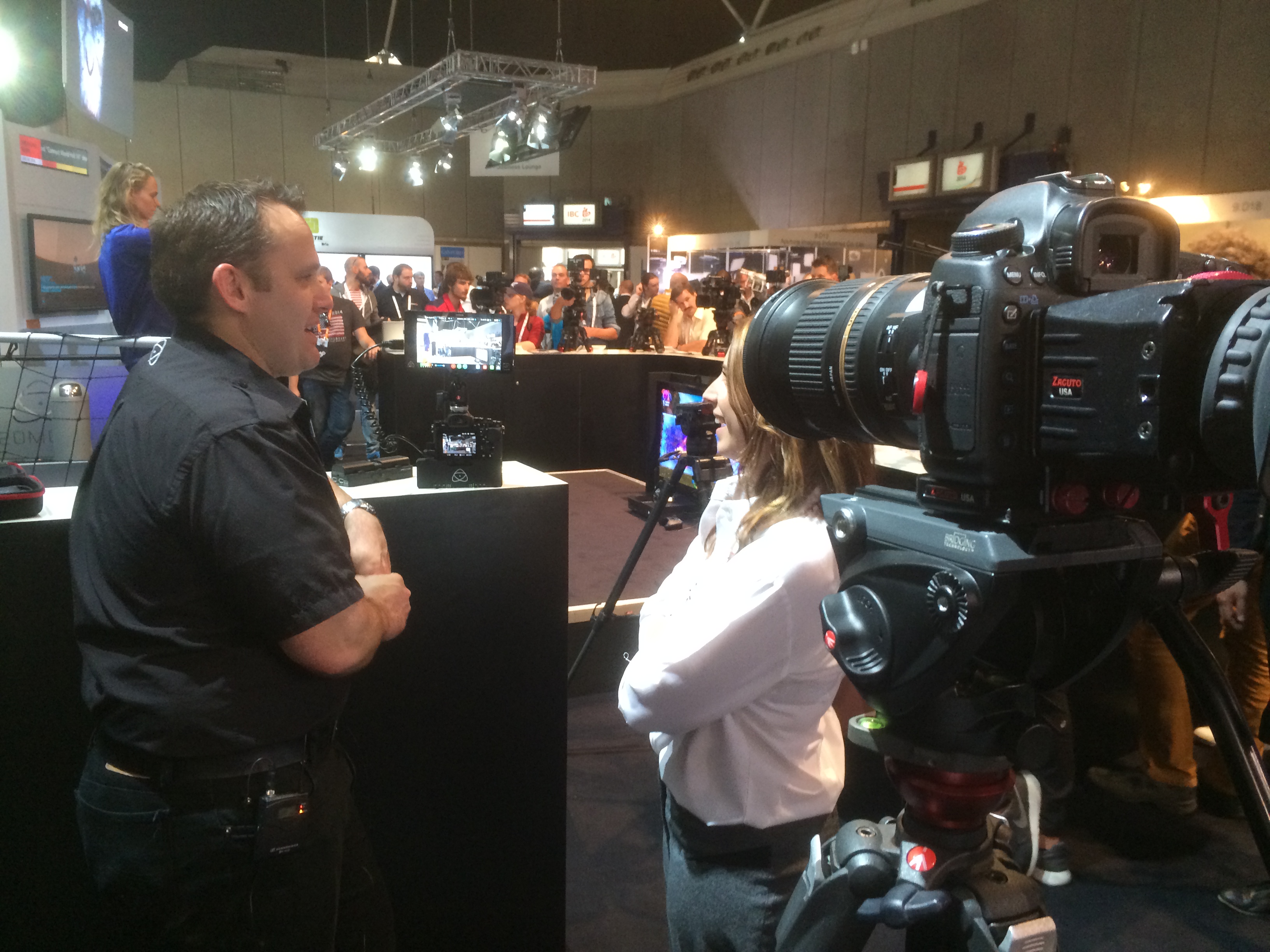 jeromy atomos ceo at ibc show 2014 iabm interview adam plowden videography