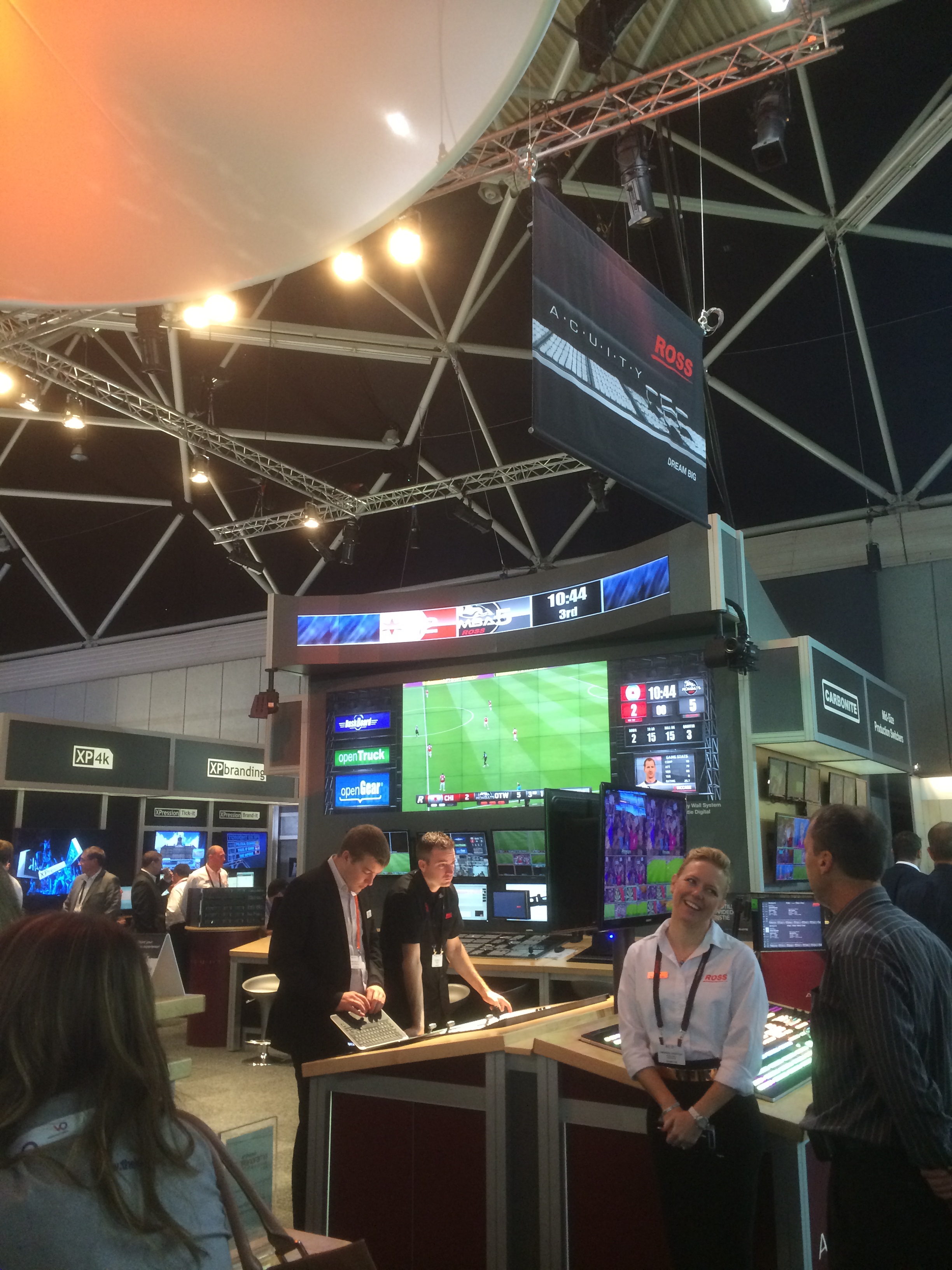 Ross video stand at ibc show